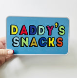 Personalised Blue Snack Tin