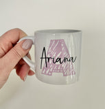 Pastel Initial Mug