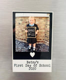 First Day of School Personalised Fridge Magnet