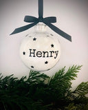 Personalised Shatterproof Snow Filled Baubles