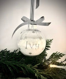Personalised Shatterproof Snow Filled Baubles