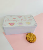 Watercolour Biscuits and Hearts Storage Tin