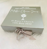 Silver Personalised Communion Gift Box