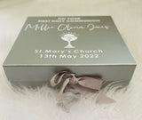 Silver Personalised Communion Gift Box