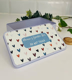 Personalised Boho Hearts Tin