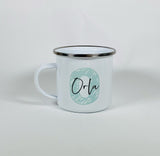 Personalised Pastel Enamel Mug