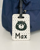 Scandi Bear Personalised Luggage Tag