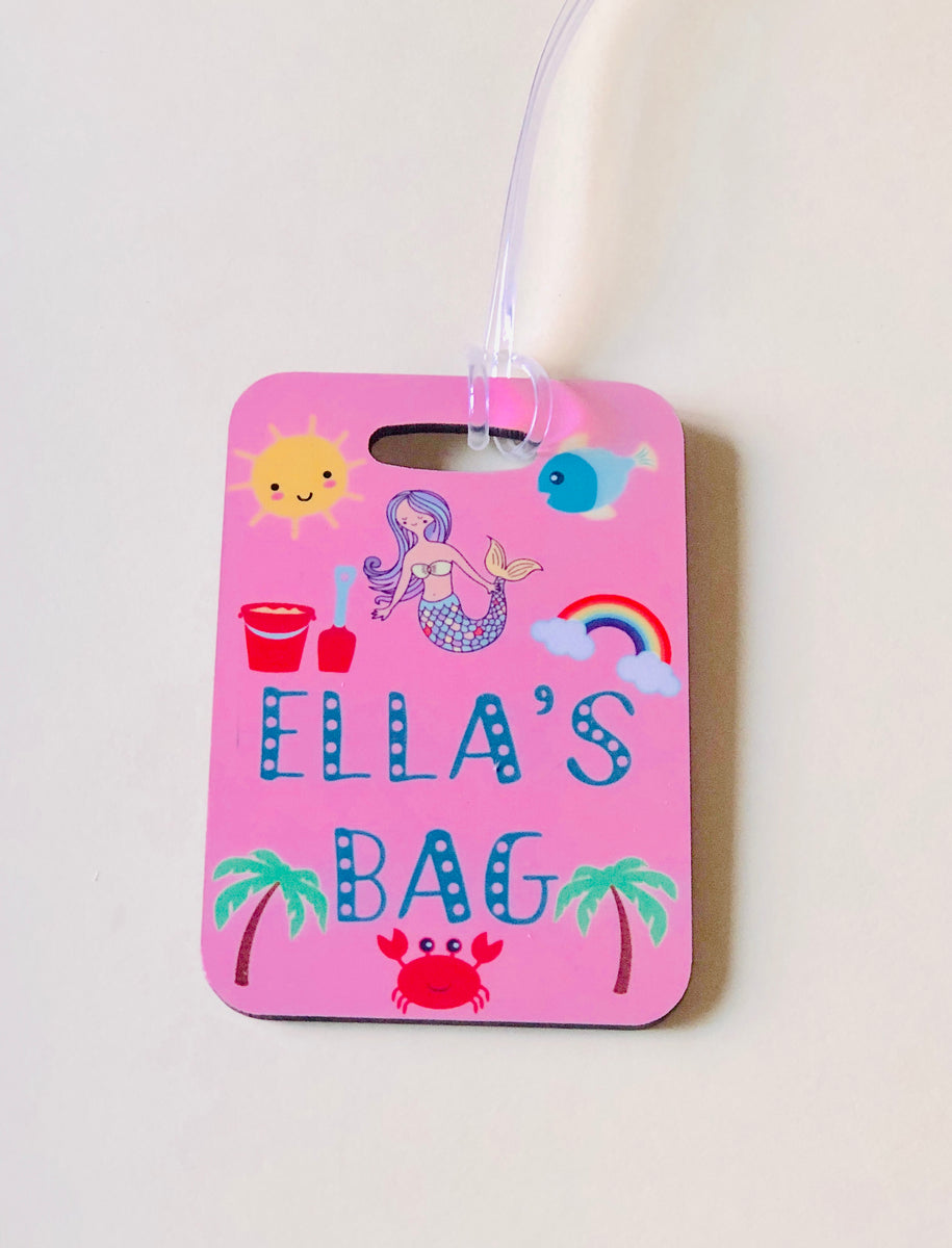Personalised Kids Luggage Tag Rebel NC Designs