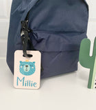 Bear with Crown Personalised Luggage Tag