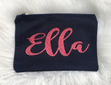Personalised Swirly Zipped Bag