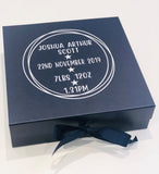 Navy Blue Personalised Keepsake Box