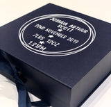 Navy Blue Personalised Keepsake Box