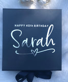 Navy Blue Birthday Gift Box