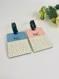 Pastel Spotty Luggage Tag