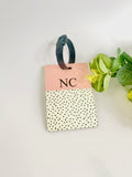 Pastel Spotty Luggage Tag