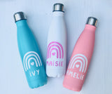 Personalised Rainbow Stainless Steel Water Bottle