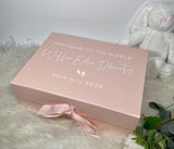 Welcome to the World Baby Pink Gift Box