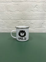 Cute Bear Personalised Enamel Mug