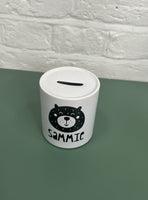 Personalised Bear Money Box