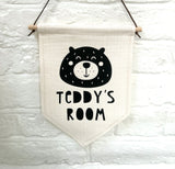 Cute Bear Personalised Pennant