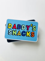 Personalised Blue Snack Tin