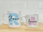 Pastel Initial Mug