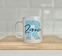 Pastel Initial Mug