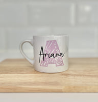 Pastel Initial Mug