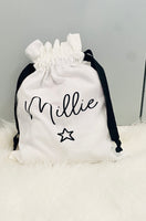 Cotton Ribbon Drawstring Storage Bag