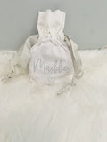 Cotton Ribbon Drawstring Storage Bag