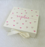 Hearts Personalised Gift Box