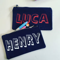 Personalised Shadow Font Pencil Case