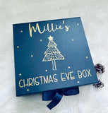 Navy Blue Personalised Christmas Eve Box