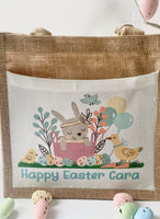 Easter Boho Bunny Jute Bag