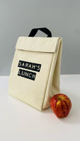 Beige Personalised Lunch Bag