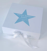 White Keepsake Box with Star