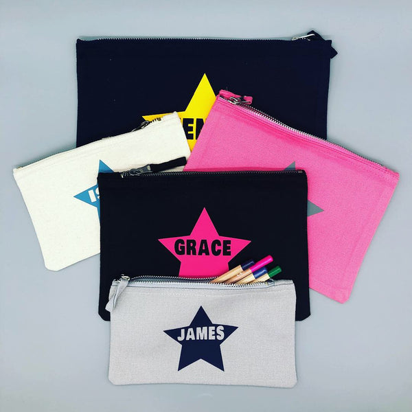 Personalised Star Pencil Case