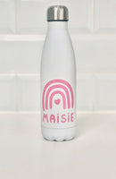 Personalised Rainbow Stainless Steel Water Bottle