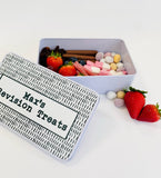 Personalised Black and White Treats Tin