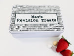 Personalised Black and White Treats Tin