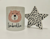 Personalised Pink Bear Money Box